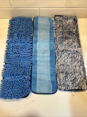 Bona Microfiber Mop Pad Set - Reusable Home Bath Cleaning Pads